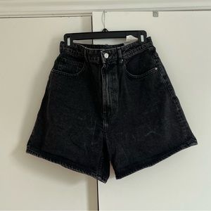 Washed Black Zara Jean Shorts
